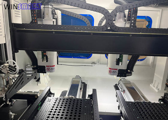 Αγορά Μέγιστο 100.000 στροφές ανά λεπτό Υψηλής ταχύτητας διπλό τραπέζι Inline PCB Router Machine ακρίβεια ± 0,05mm online manufacture