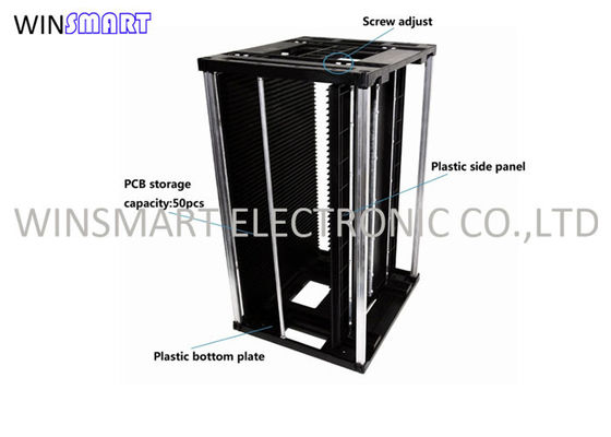 Τραπέζι αποθήκευσης φορτιστών PCB 355x320x563mm Αντιστατικό Rack περιοδικών SMT ESD