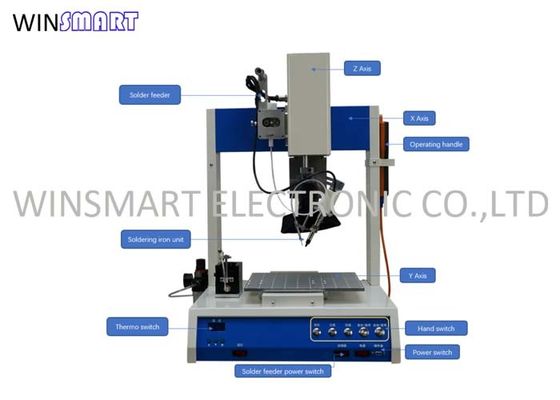 Αγορά Αυτόματη μηχανή συγκόλλησης ρομπότ 3 PCB άξονα συγκολλώντας 110V online manufacture