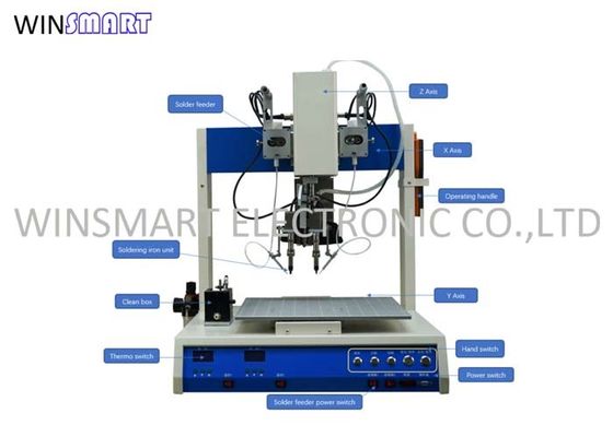 Stepper Drive διπλή επικεφαλής ρομποτική συγκολλώντας μηχανή μηχανών